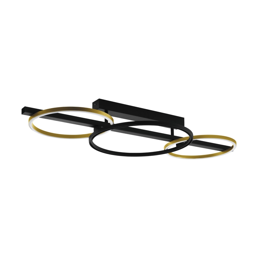 Eglo - LED Prigušivi nadgradni luster 2xLED/12,5W/230V + LED/15,5W 3000K crna