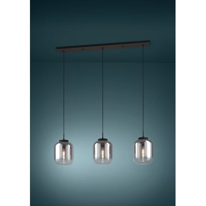 Eglo - Luster na sajli 3xE27/40W/230V dimna