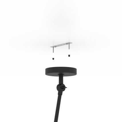 Eglo - Viseći luster 1xE27/40W/230V crna