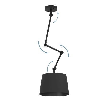 Eglo - Viseći luster 1xE27/40W/230V crna