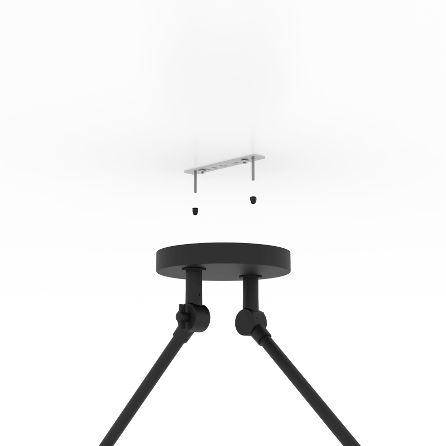 Eglo - Viseći luster 2xE27/40W/230V crna