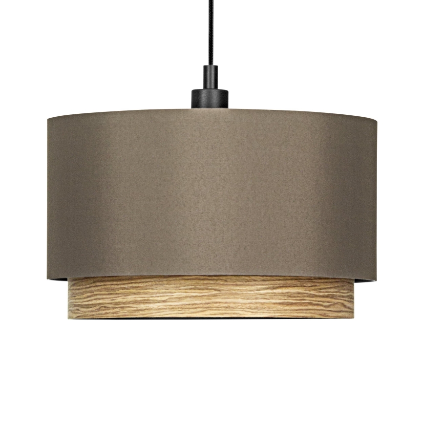 Eglo - Luster na sajli 1xE27/40W/230V smeđa