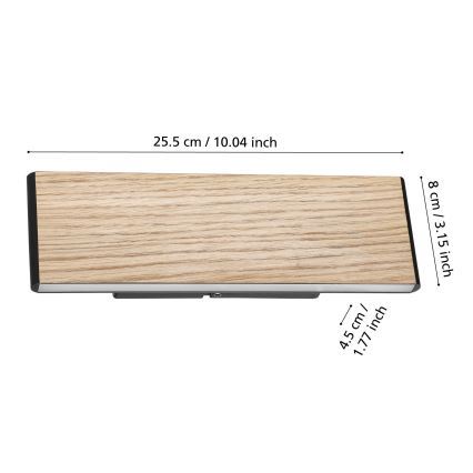 Eglo - LED Zidna svjetiljka 2xLED/4,2W/230V 3000K hrast