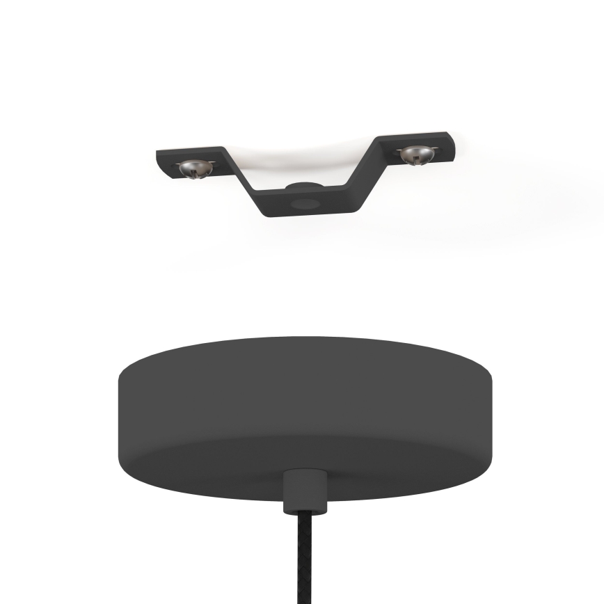 Eglo - Luster na sajli 1xE27/40W/230V crna