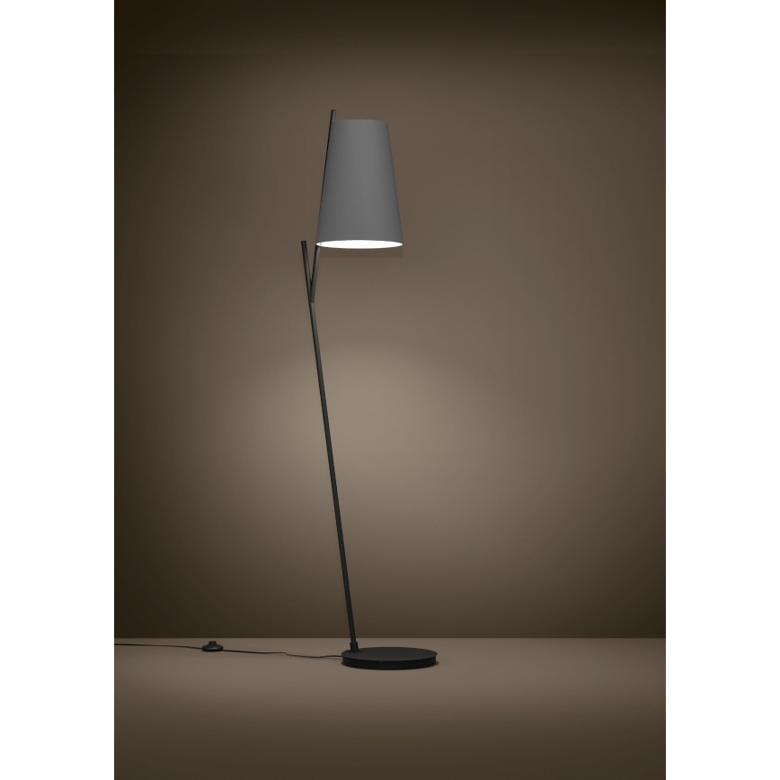 Eglo - Podna lampa 1xE27/40W/230V siva