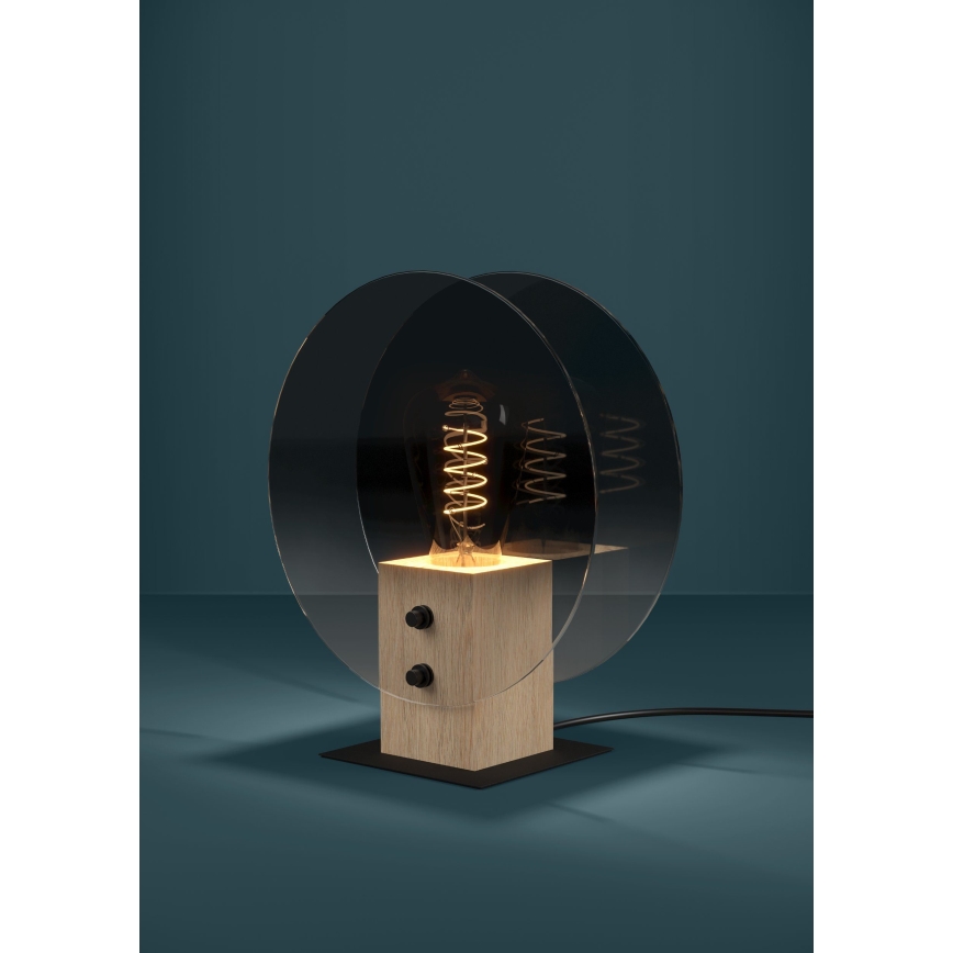 Eglo - Luster na sajli 1xE27/40W/230V dimna