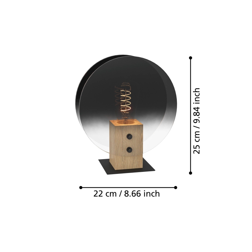 Eglo - Luster na sajli 1xE27/40W/230V dimna