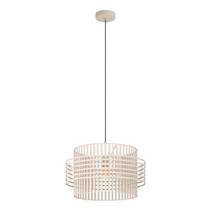 Eglo - Luster na sajli 1xE27/40W/230V pr. 48 cm krem