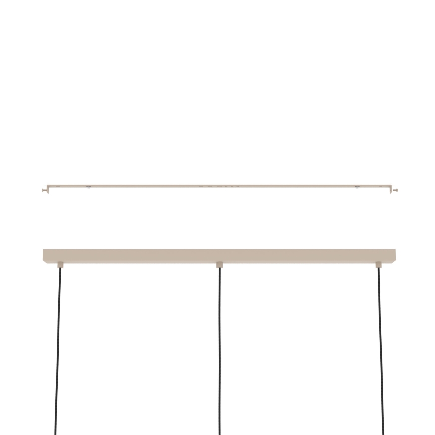 Eglo - Luster na sajli 3xE27/40W/230V krem