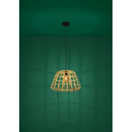 Eglo - Luster na sajli 1xE27/40W/230V pr. 50 cm bambus