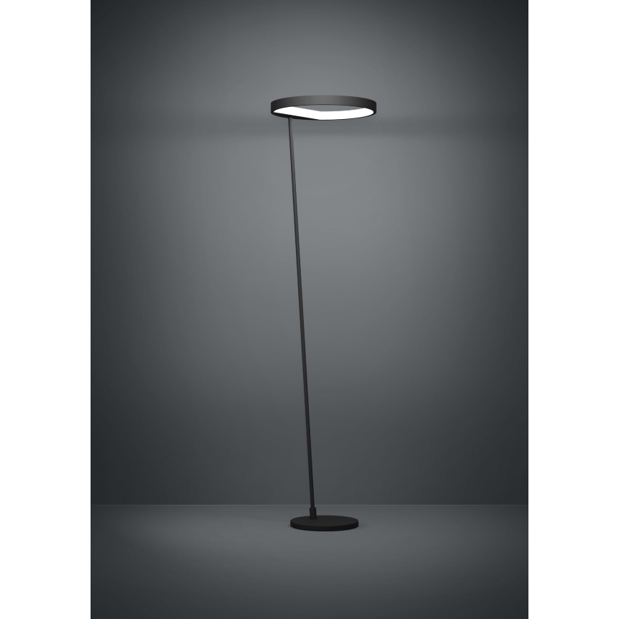 Eglo - LED Prigušiva podna lampa LED/23W/230V 3000K crna