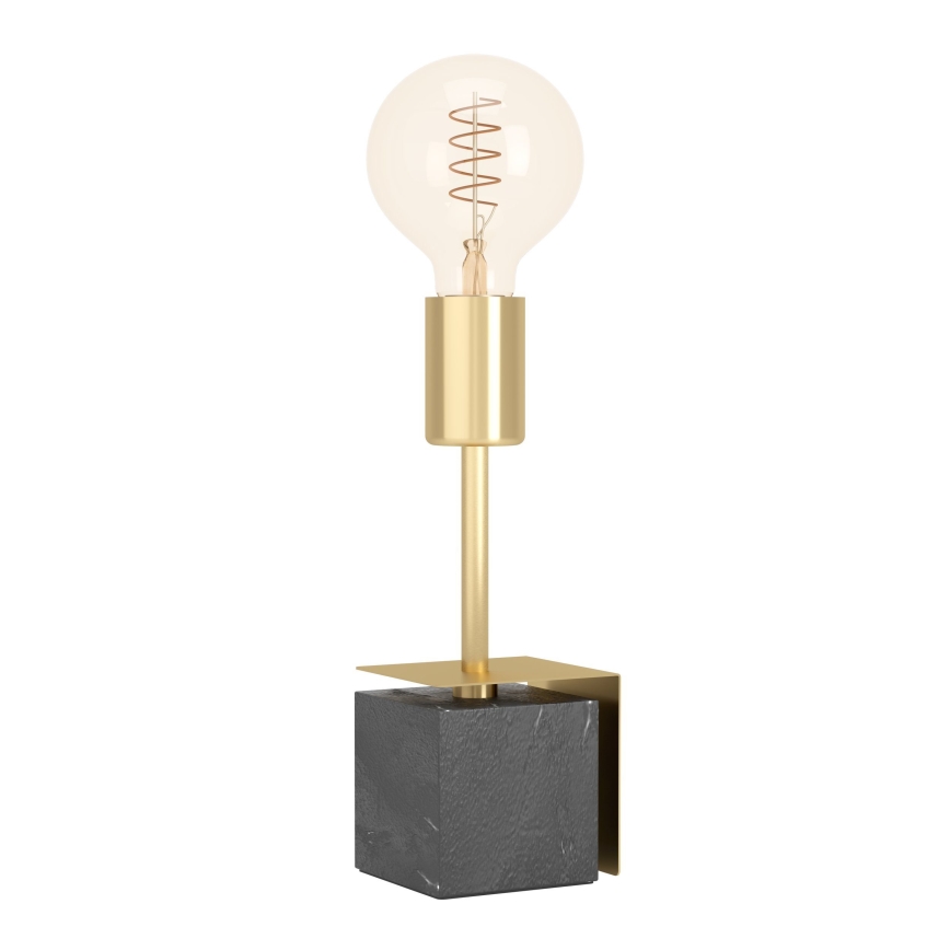 Eglo - Stolna lampa 1xE27/40W/230V zlatna/crni mramor
