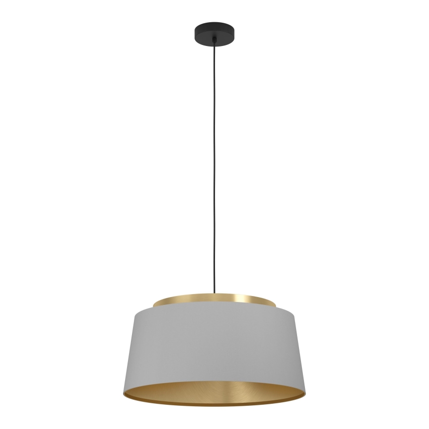 Eglo - Luster na sajli 3xE27/40W/230V siva/zlatna