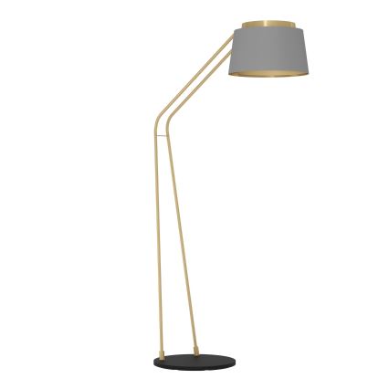 Eglo - Podna lampa 1xE27/40W/230V siva/zlatna