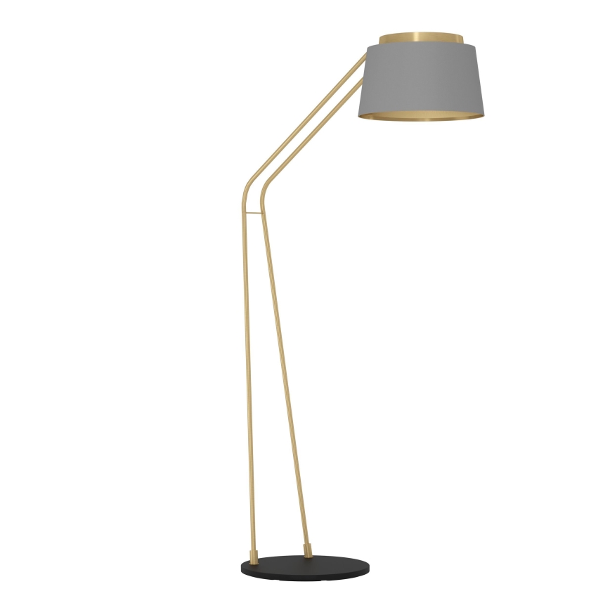 Eglo - Podna lampa 1xE27/40W/230V siva/zlatna
