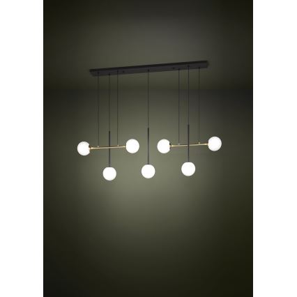Eglo - Luster na sajli 7xE14/40W/230V zlatna/crna