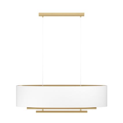 Eglo - Luster na sajli 4xE27/40W/230V bijela/zlatna