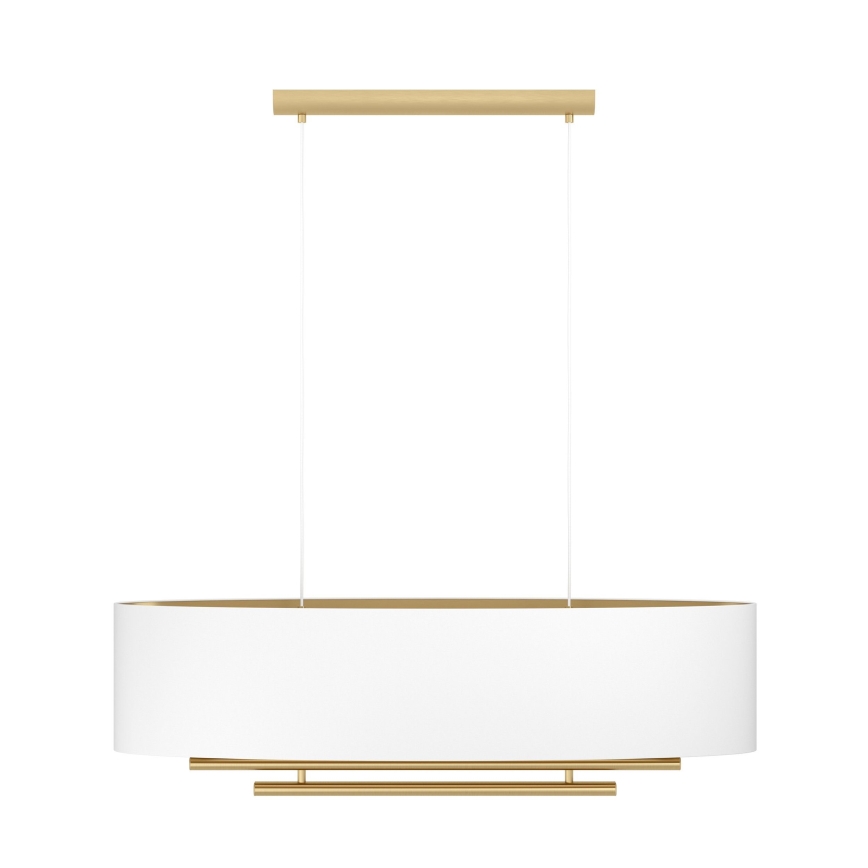 Eglo - Luster na sajli 4xE27/40W/230V bijela/zlatna