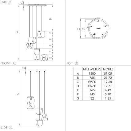 Eglo - Luster na sajli 5xE27/40W/230V crna/zlatna