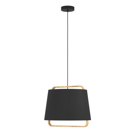 Eglo - Luster na sajli 1xE27/40W/230V crna