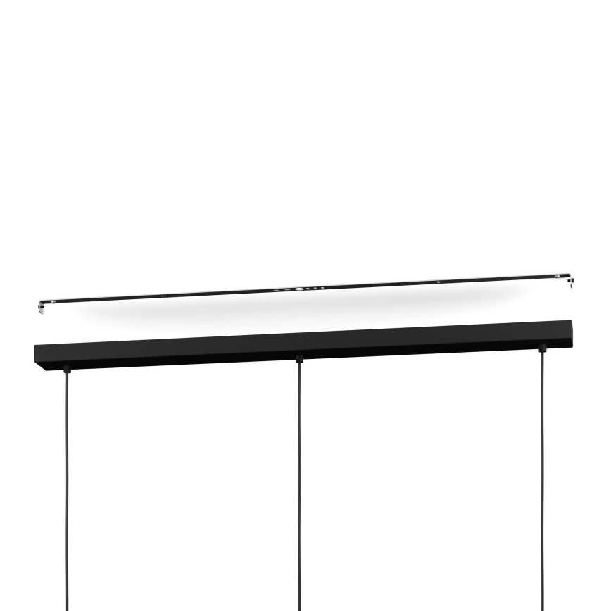 Eglo - Luster na sajli 3xE27/40W/230V crna