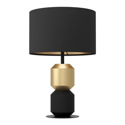Eglo - Stolna lampa 1xE27/40W/230V crna/zlatna