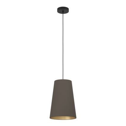 Eglo - Luster na sajli 1xE27/40W/230V smeđa