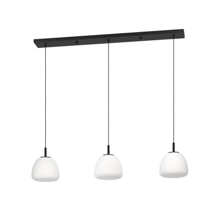 Eglo - Luster na sajli 3xE27/40W/230V crna