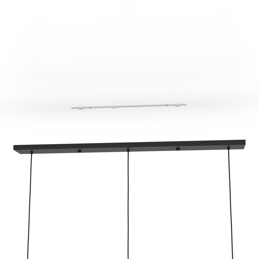Eglo - Luster na sajli 3xE27/40W/230V crna