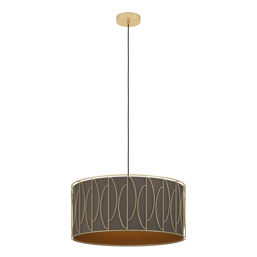 Eglo - Luster na sajli 1xE27/40W/230V zlatna/smeđa