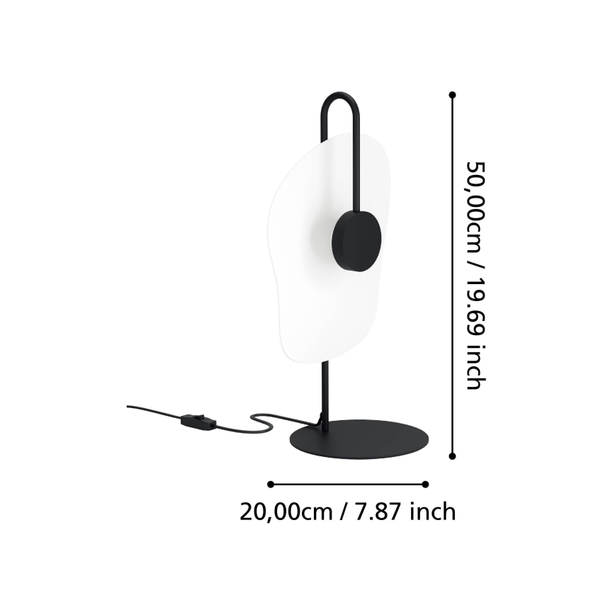 Eglo - LED Stolna lampa LED/5,4W/230V 3000K crna