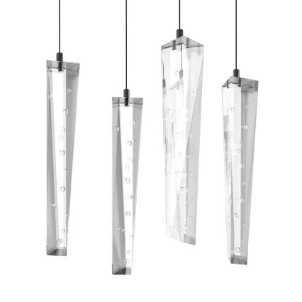 Eglo - LED Prigušivi luster na sajli 8xLED/4,2W/230V 3000K prozirna