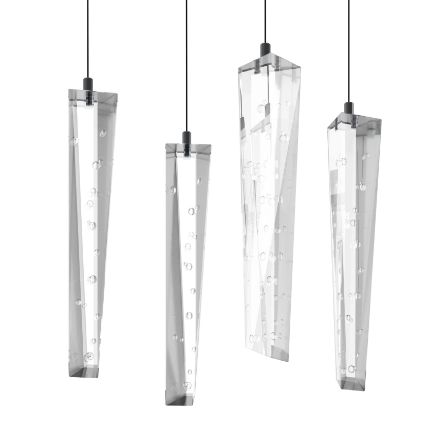 Eglo - LED Prigušivi luster na sajli 8xLED/4,2W/230V 3000K prozirna