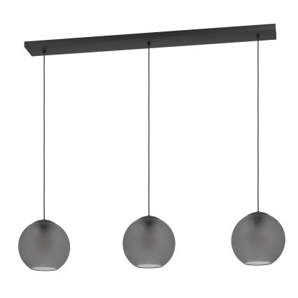 Eglo - Luster na sajli 3xE27/40W/230V dimna