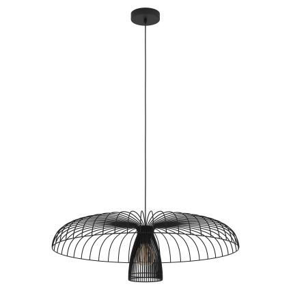Eglo - Luster na sajli 1xE27/60W/230V pr. 77 cm crna