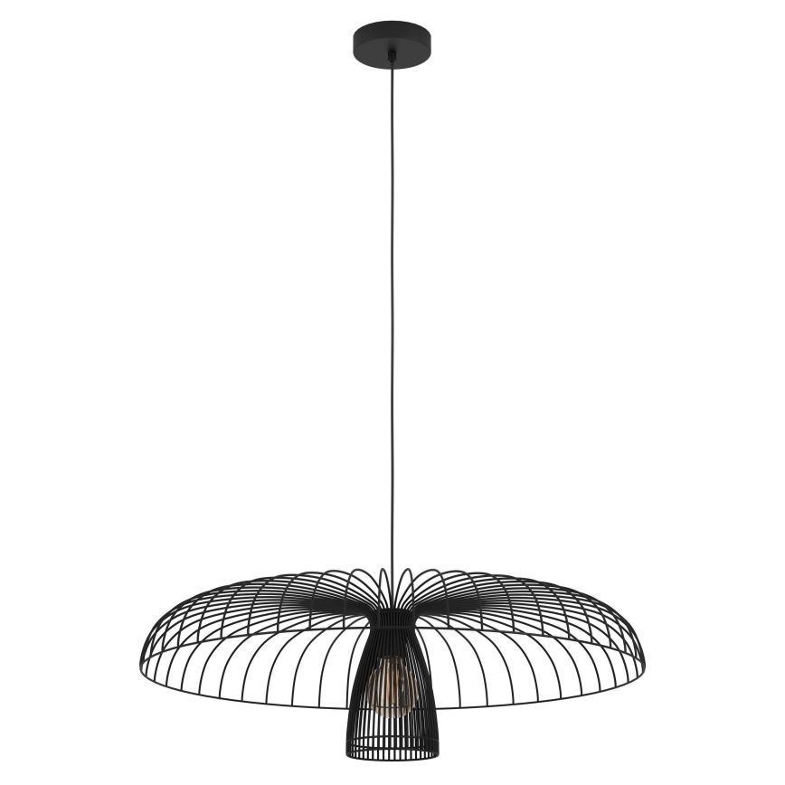 Eglo - Luster na sajli 1xE27/60W/230V pr. 77 cm crna