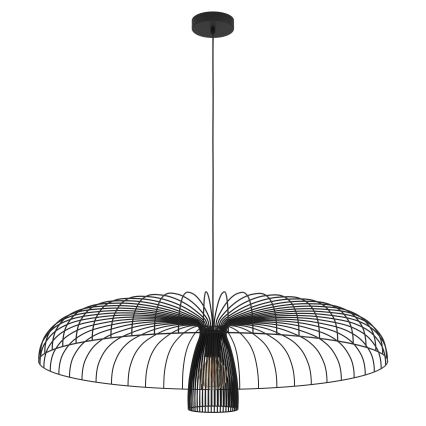 Eglo - Luster na sajli 1xE27/60W/230V pr. 98,5 cm crna