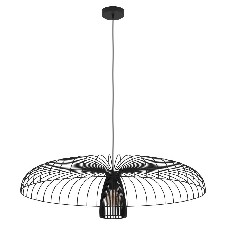 Eglo - Luster na sajli 1xE27/60W/230V pr. 98,5 cm crna