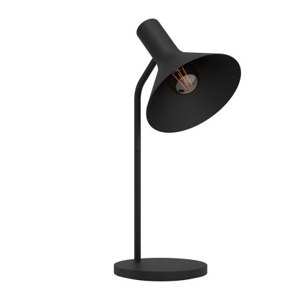 Eglo - Stolna lampa 1xE27/28W/230V crna