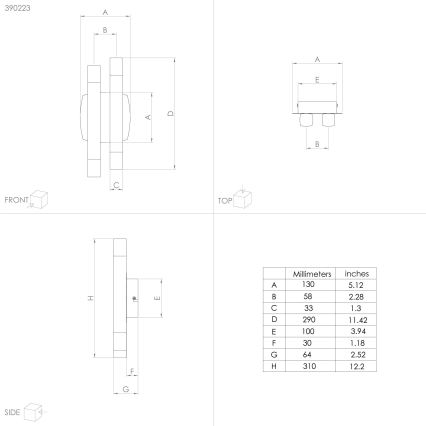 Eglo - LED Zidna svjetiljka 4xLED/3,3W/230V 3000K antracit/zlatna