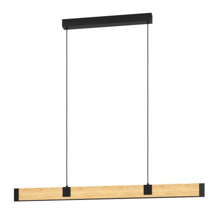 Eglo - LED Prigušivi luster na sajli LED/28,8W/230V 3000K crna/smeđa