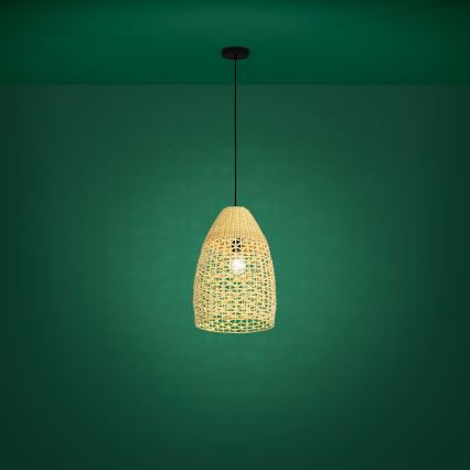 Eglo - Luster na sajli 1xE27/40W/230V pr. 35 cm bambus