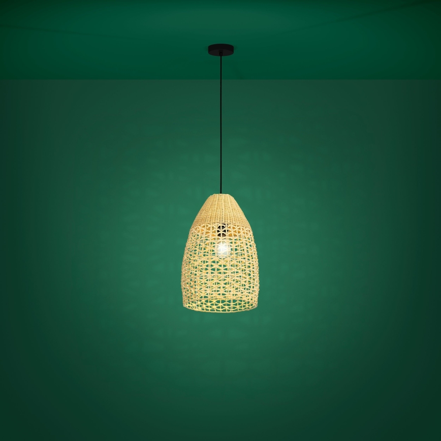 Eglo - Luster na sajli 1xE27/40W/230V pr. 35 cm bambus