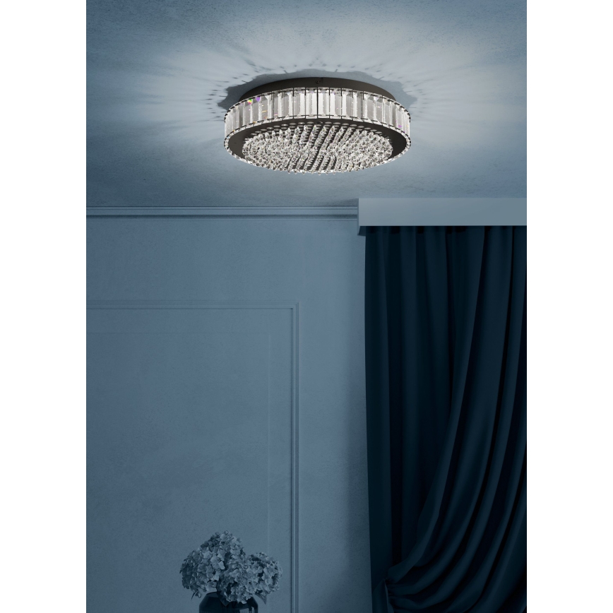 Eglo - LED Prigušiva stropna svjetiljka LED/23,5W/230V 4000K crna