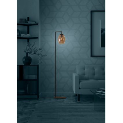 Eglo - Podna lampa 1xE27/40W/230V smeđa