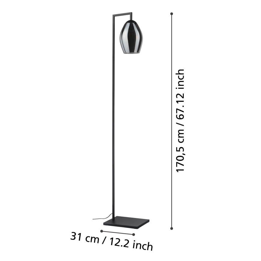 Eglo - Podna lampa 1xE27/40W/230V dimna
