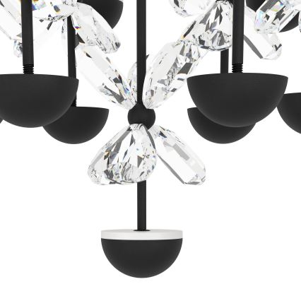 Eglo - LED Prigušivi luster na sajli LED/27W/230V 3000K crna