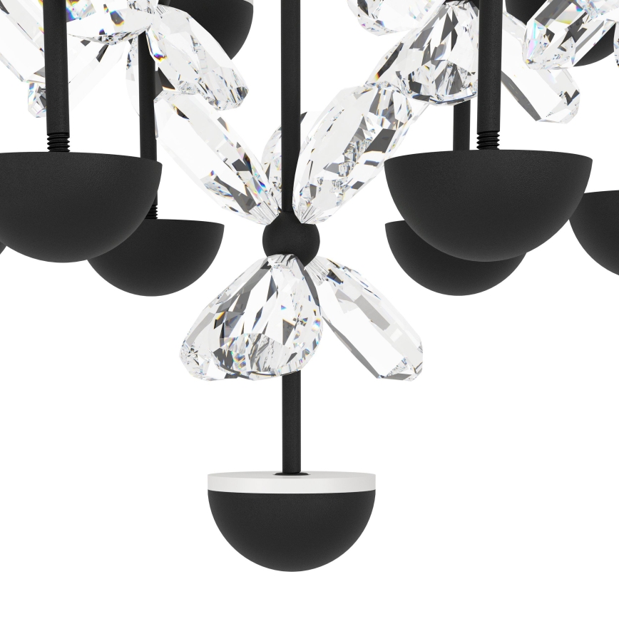 Eglo - LED Prigušivi luster na sajli LED/27W/230V 3000K crna