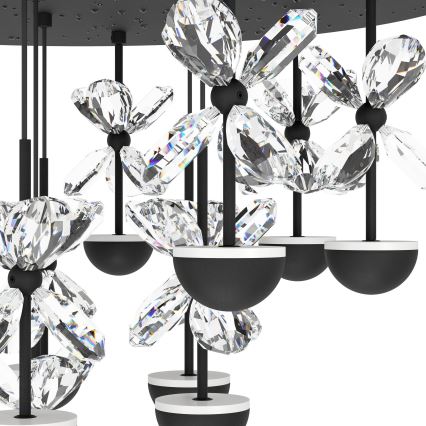 Eglo - LED Prigušivi luster na sajli LED/23W/230V 3000K crna