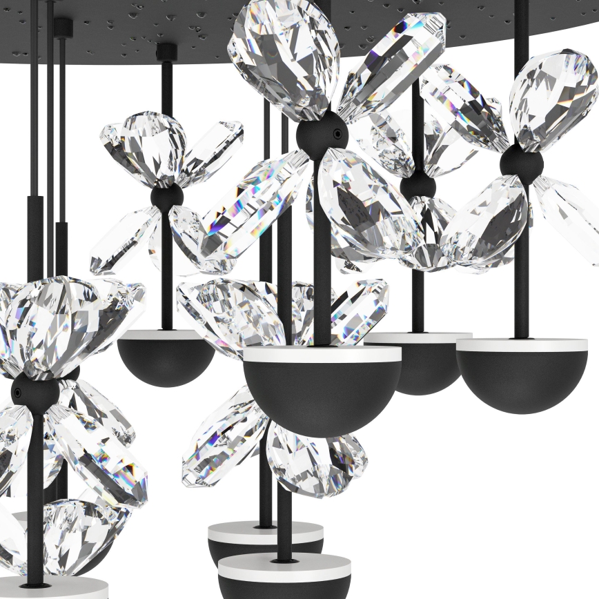 Eglo - LED Prigušivi luster na sajli LED/23W/230V 3000K crna
